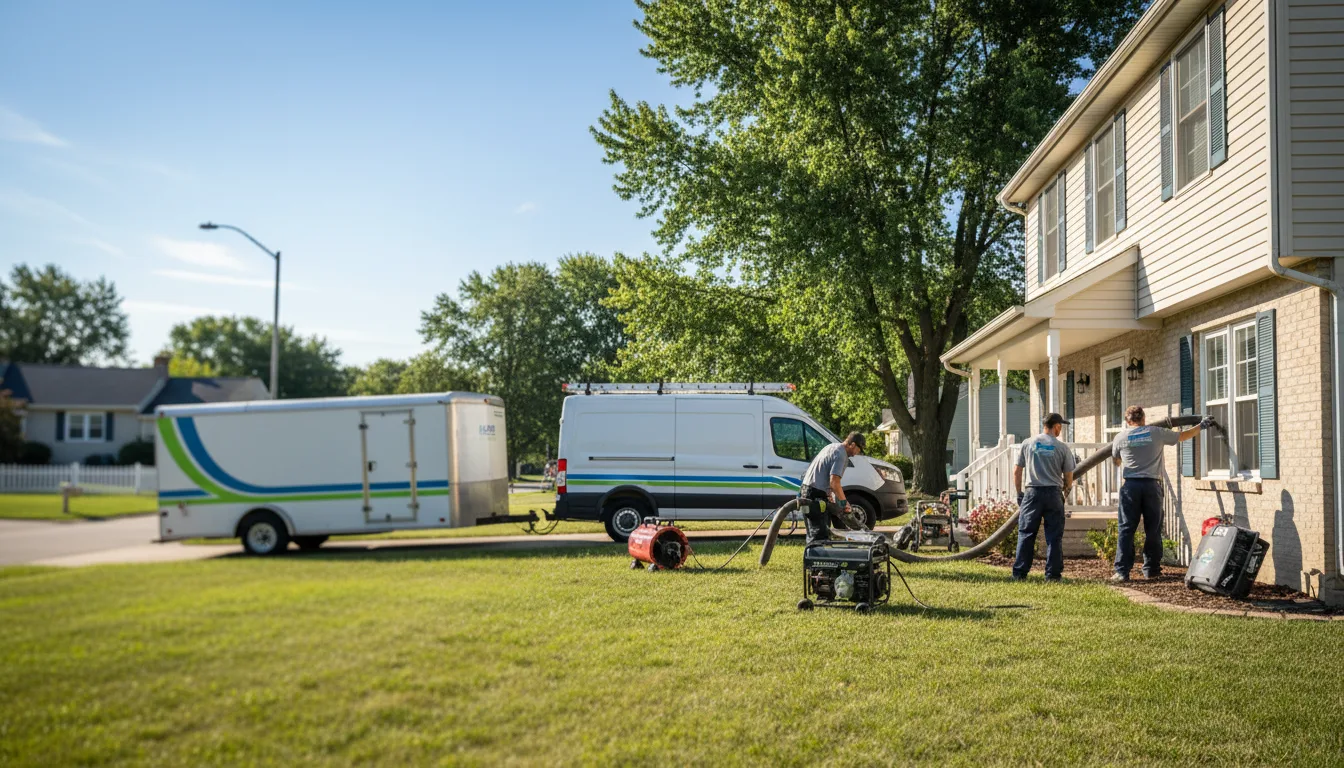 Flooded Basement Restoration And Cleanup With Repair in Matherville, IL near me